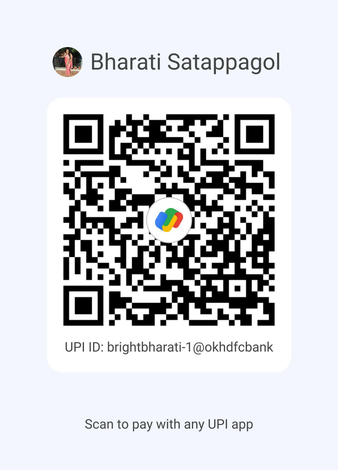 BrightNest Academy UPI QR Code - brightbharati-1@okhdfcbank